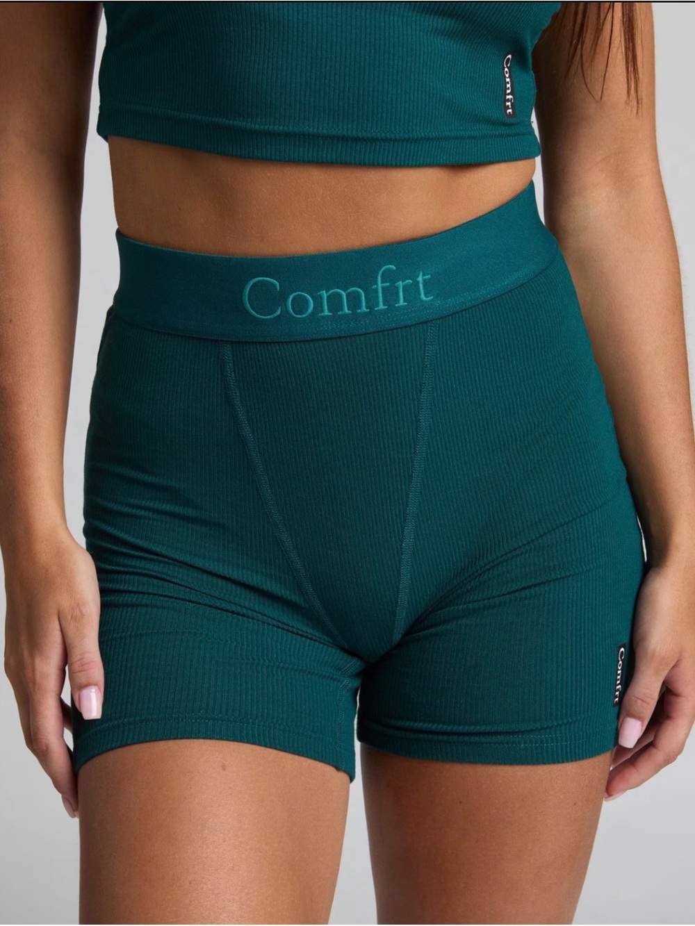 Comfrt Rib Contour Boxer-Green -M - Picture 2 of 3